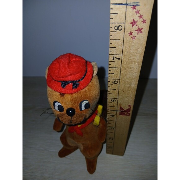 R. Dakin Dream Pets Eager Beaver Stuffed Animal Sawdust Camper Japan Vintage - Picture 6 of 16